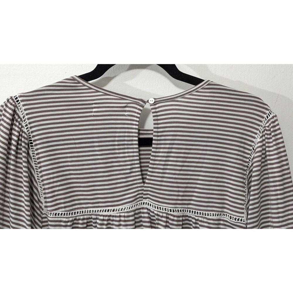 Studio JPR striped and laced peasant top sz. L - Picture 4 of 7